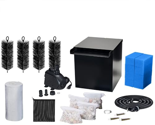 Biling 4500L/h Pond Waterfall Kits with Filtration for 9000L Garden Ponds