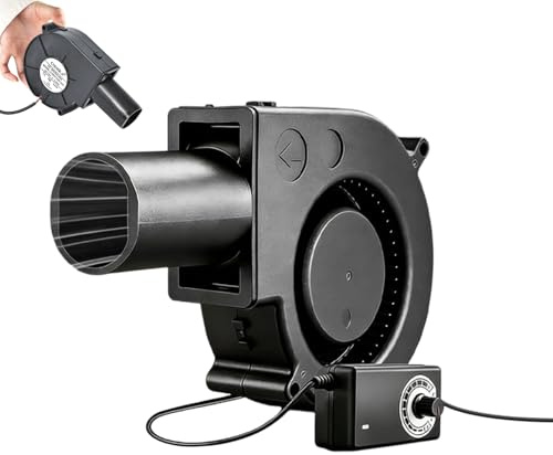 Ventilateur Radial Réglable 12 V, Ventilateur Radial 220 V Avec Régulateur De Vitesse, Ventilateurs De Refroidissement Réglable Avec Sortie D'air, Turbines Souffleur Pour Radiateurs Grill BBQ Picnic