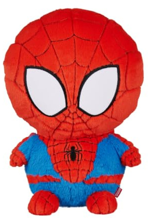 Marvel Huggables Spider-Man Plüschfigur 35 cm – großes Kuscheltier Superheld zum Sammeln und Spielen, extra weich, detailreicher Charakter, Fanartikel für Kinder und Fans