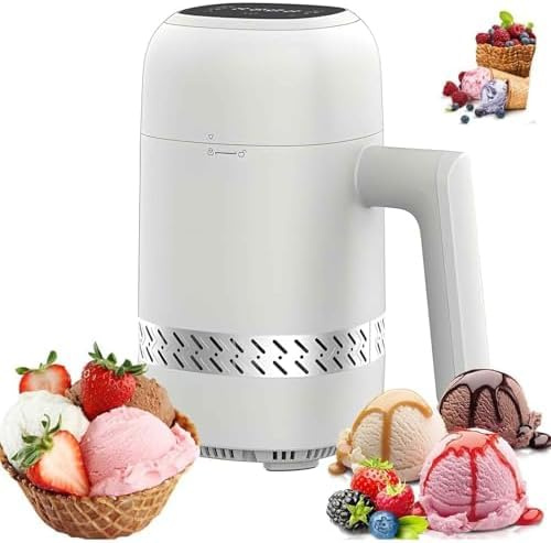 Gelatiera con display a LED, senza pre-refrigerazione, per interni ed esterni, ideale per dolci fatti in casa e riunioni di famiglia