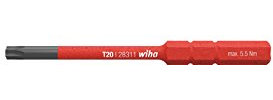 Wiha 2831-15 slimVario SoftFinish Electronic Coffret de forets Torx vis-étoile T10 x 90