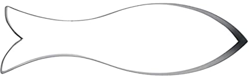 Staedter Emporte-pièce en Forme de Poisson, Argent, Acier Inoxydable, Silver, 13 cm