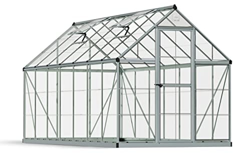 Canopia by Palram Serre de Jardin Harmony 7.9m² (Argent) Cadre en Aluminium, Panneaux en Polycarbonate, Résistant aux UV