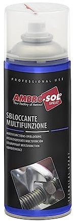 Ambro-Sol - S152 Sbloccante, Lubrificante a Grande Potere Sbloccante e Protettivo per Parti Meccaniche, Rimuove Ruggine e Ossidazioni, Spray in Banda Stagnata Riciclabile 400 ml