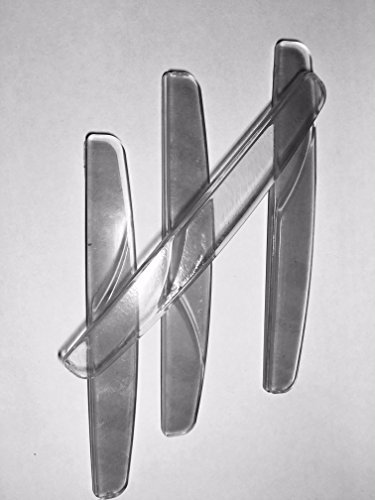 Slimline Bump Stop Door Guard Edge Clear Scuffs Car Strip Soft Plastic Protector