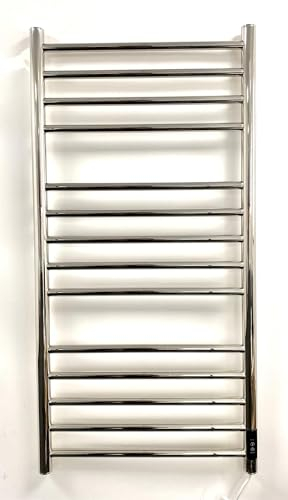 Manissa Siena Electric Stainless Steel Towel Rail H1000mm W500mm Mirror Polished Finish Electric Heated Towel Radiator
