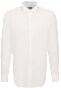 Seidensticker Herren Business-Hemd - Regular Fit - Bügelfrei - Kläppchenkragen - Langarm - Umschlagmanschette - 100% Baumwolle, Beige (21 Ecru), 39