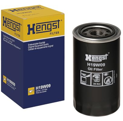 HENGST - Ölfilter H19W09 - Öl-Anschraubfilter für KFZ | Hochwertiger Motorölfilter für KFZ mit Otto- oder Dieselmotor - Robuster Ölfilter mit hoher Schmutzaufnahmefähigkeit