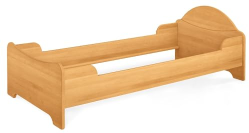 BioKinder Einzelbett Kinder-Bett Kojenbett David metallfrei aus zertifiziertem Massivholz Erle 90 x 200 cm