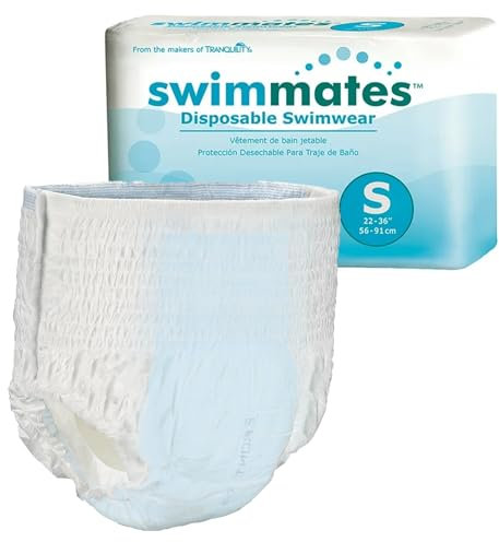 Swimmates Disposable Adult Swim Diapers, Small, 22 by Swimmates