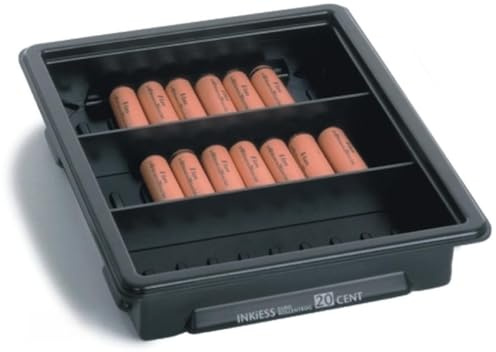 Inkiess Rollentrog 20 Euro-Cent 3 Fächer BxTxH 29x33,5x6,5cm schwarz