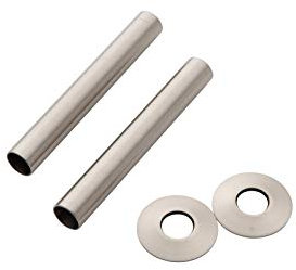 Arroll radiator Pipe covers & Collars Brushed Nickel 130 x 18mm 130BRN