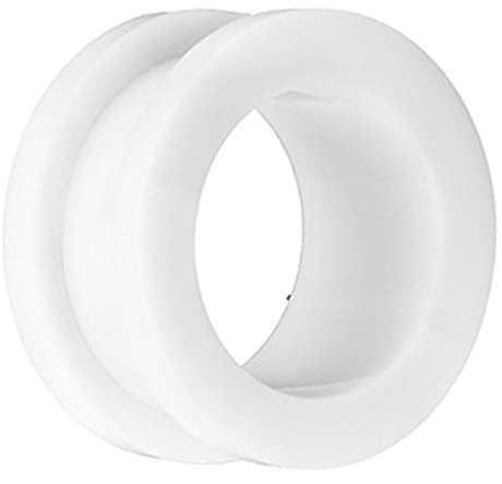Piersando Flesh Tunnel Ohr Plug Piercing Ohrpiercing Schraub Acryl Kunststoff
