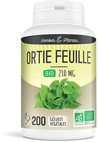 Herbes Et Plantes Ortie Bio Feuille Gélule Végétale 210 Mg, 200 Unités