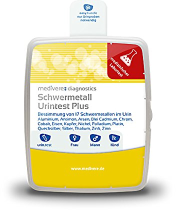 medivere Schwermetall Urintest Plus - Bestimmung von 17 Schwermetallen