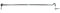 SN-TEC Sturmhaken/Lukenhaken/Überwurf verzinkt mit Öse Länge von 30 bis 500mm zur Auswahl (Mengen- und Längenauswahl möglich) (2, Länge: 500mm)
