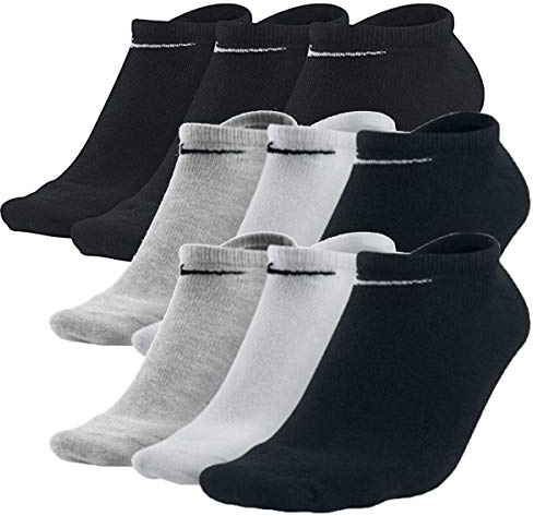 Nike 9 Paar Sneaker Socken No Show Füßlinge schwarz / weiß / Mehrfarbig