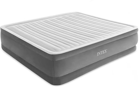 Intex Dura Beam Plus Series Elevated Mattress Airbed with Built-in Pump, King