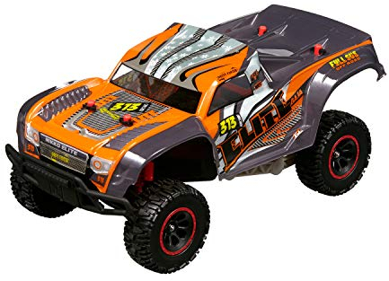 Nikko RC Elite Trucks 10071 Orange, Ferngesteuertes Auto, Action bis 20 Km/h, 30 cm lang, Offroad, USB-Schnellladung, Robust, Kräftiger Motor, Für Kinder ab 8 Jahren, Batterien inkl.