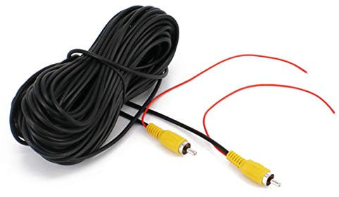 Coche RCA Inversa REVERSA Vista Trasera Estacionamiento Cámara Vídeo Cable con Detección Alambre Inversa Gatillo Plomo (10 Metros / 20FT)