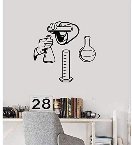Vinyl Wandtattoo Wissenschaft Mystery Chemistry Laboratory School Klassenzimmer Chemie Indoor Sticker Wandbild 57X57Cm