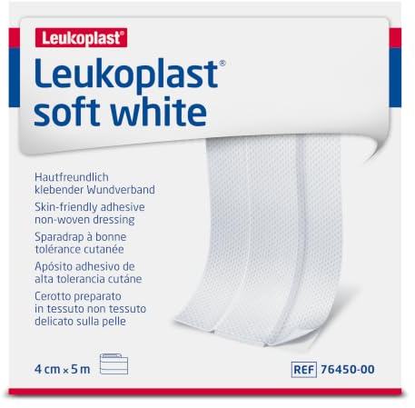 LEUKOPLAST soft white Pflaster 4 cmx5 m Rolle