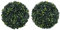 vidaXL 2X Bolas de Boj Artificial Adorno Floral Planta Decoración Macetas Jardineras Colgarlas con Cadena Jardín Patio Interior Exterior 45 cm