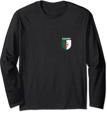 Drapeau Algerie Manche Longue