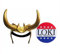 Loki Helm-Hörner Cosplay, 2021 TV Loki Serie Film Thor Ragnarok Loki Krone Maske Cosplay Halloween Kostüm Zubehör (Loki's Helm + Abzeichen, Einheitsgröße für Erwachsene & Jugendliche)