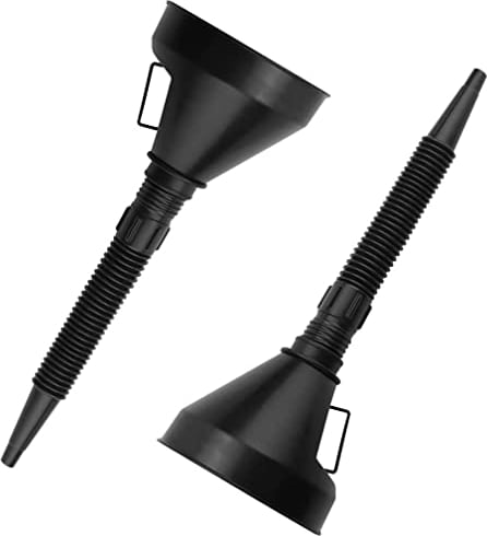 KOMUNJ Multi Purpose Funnel, Flexible Wide Mouth Fuel Funnel with Handle, Large Plastic Funnels Car Petrol Filter Funnel, For Motorcycle, Car, Oil, Gasoline