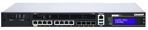 Qnap QuCPE-7012 Dual-System VM-Host und Rackmount 2.5G Managed Switch 8X RJ-45 4X SFP+ - QUCPE7012D2146NT32G