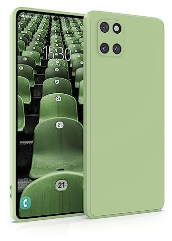 MyGadget Hülle für Samsung Galaxy Note 10 Lite - robuste Silikon Schutzhülle TPU Case Slim Silikonhülle - Back Cover Kratzfest Handyhülle - Matt Grün