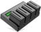 Powerextra 4 Pack Batteries 8800mAH and 4-Channel Charger for Sony NP-F970, NP-F960, NP-F950, NP-F930, NP-F770, NP-F750, NP-F570, NP-F550 DSLR Camera,Field Monitor,LED Video Light Monitor