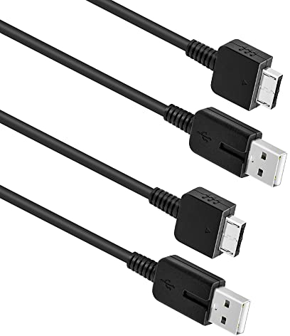 Mcbazel 2 Stück USB-Ladekabel Datenübertragungskabel für Sony Playstation Vita, PSVita 1000, 1.2 M