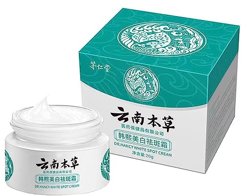 Dr. Hancy White Spot Cream, Yunnan Herbal Whitening and Freckle-Removing Cream, Whitening Cream, Pigmentflecken Entferner, Gesichtscreme gegen Altersflecken/Dunkle Flecken (1 Stück)