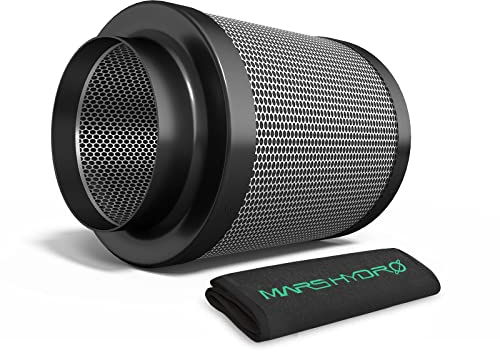 MARS HYDRO Filtro ai carboni attivi da 6 pollici, 150 mm, filtro dell'aria in linea, controllo degli odori con carbone vergine australiana, filtro al carbonio per ventilatore in linea, Grow Tent,