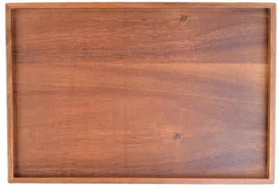 Bandeja decorativa para servir para el desayuno, plato de madera multiusos, ideal para barbacoa, camping, bandejas de servir para entretener alimentos