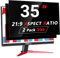 ZOEGAA 2 Pack 35 Inch Privacy Screen For 21:9 Computer,Anti Glare Anti Blue Light Privacy Screen,Compatible With HP/Dell/Acer/Asus/Samsung/Lenovo