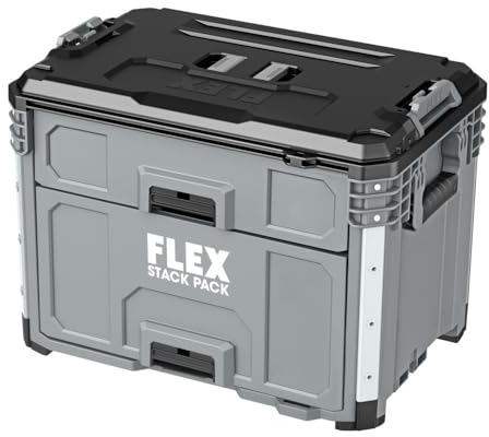 FLEX Stackpack FS1106 Aufbewahrungsbox, 2 Schubladen, Werkzeugkoffer