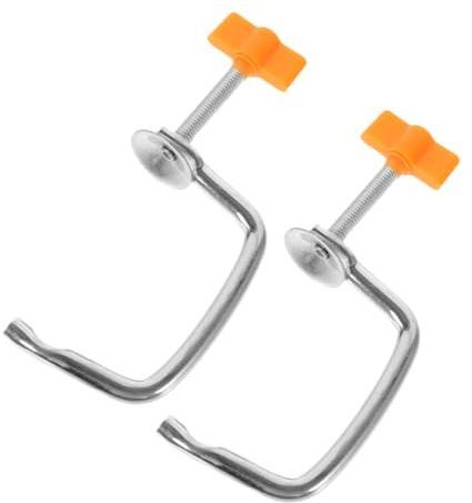 PHENOFICE 2pcs Pasta Maker Fixing Clamp Sturdy Metal Clip for Noodle Making Machine Easy Installation Accessories