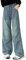 Rolanko Mädchen Jean Hosen Loch Denim Blau Jeans, Vintage Hose mit weitem Bein für Kinder Fit, Blau Stitching, Größe: 13-15 Jahre/170
