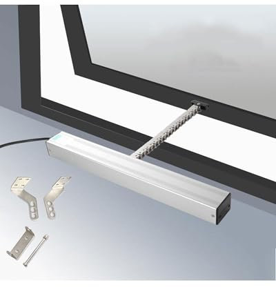 Attuatore apri-finestra elettrico 24V, apri-finestra automatico a catena per finestre a battente, lucernari, prese d'aria del tetto(24v Only Motor,600mm)