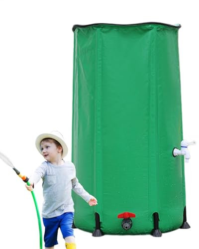 Récupérateur d'eau de pluie pliable - Réservoir de stockage d'eau portable avec robinet filtrant