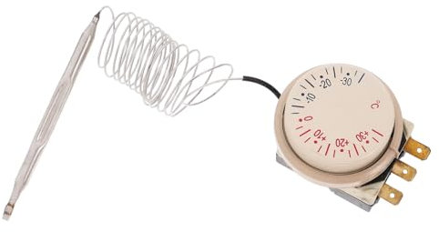 CLISPEED Sensor Del Termostato Ajustable Para Refrigerador y Congelador Controlador De Temperatura De Reemplazo De Termostato Para Electrodomésticos y Vitrinas Refrigeradas