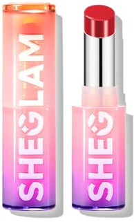 SHEGLAM Mirror Kiss High-Shine Lipstick Silky Jelly Texture Hydrated&Smooth Lip Gloss-Main Character