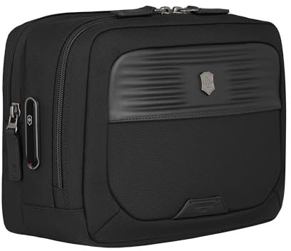 Victorinox Mythic Toiletry Bag, Kosmetiktasche, Kulturtasche mit Wasserdichtem Fach, Reise-Accessoire, Damen/Herren, Schwarz