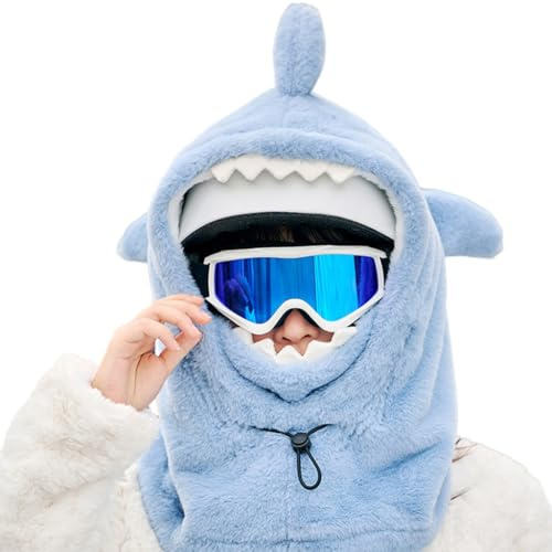 DLUKENY Plüsch-Skihelm, Überzug, Mütze, Kapuzenpullover, Mütze für Outdoor-Sport, Damen und Teenager, Mädchen, Schlägerhaube