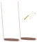 Garneck 1 Ensemble Règle Xunlong tiges d'arrosage chercheur de trésor detecteur de metaux baguettes de sourcier pliantes baguettes de sourcier à eau cannes à eau cuivre