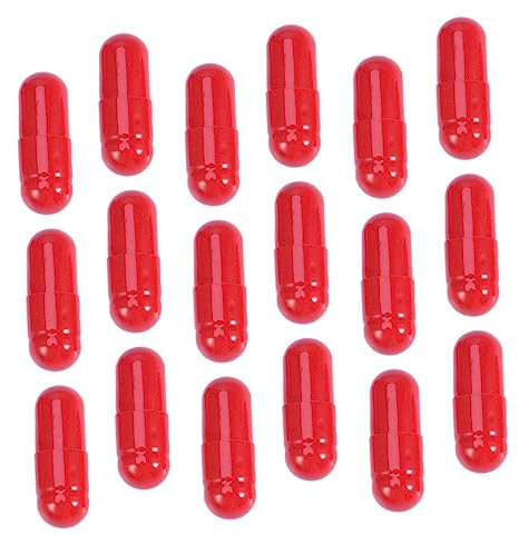 Toyvian 50Pièces Capsules de Sang Fausses Halloween Comestibles pour Déguisement de Vampire Accessoire de Fête Effet Réaliste Facile à Nettoyer et Sécurisé pour Halloween