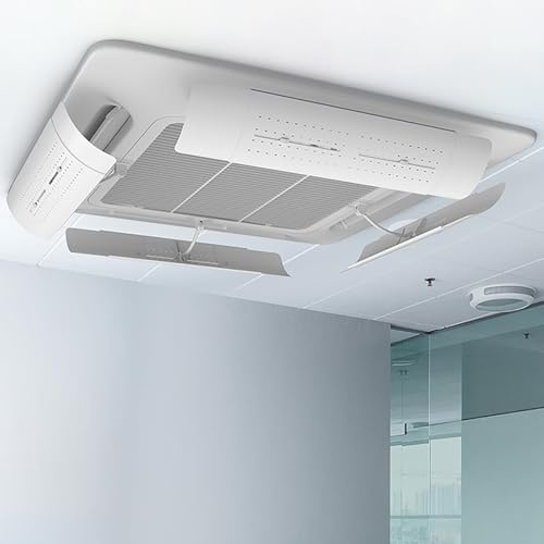 Deflectores de aire para rejillas de ventilación de techo, deflector de aire acondicionado central ajustable, anti viento directo